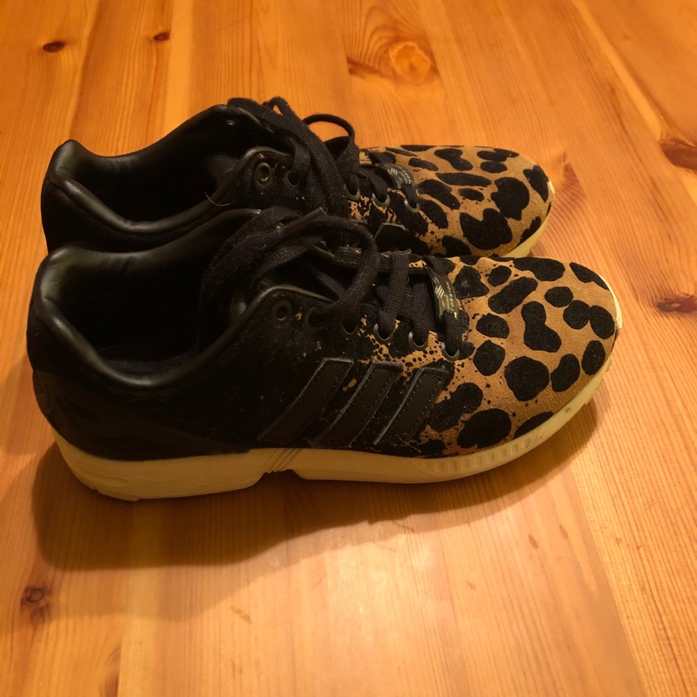 Cheetah adidas sneakers